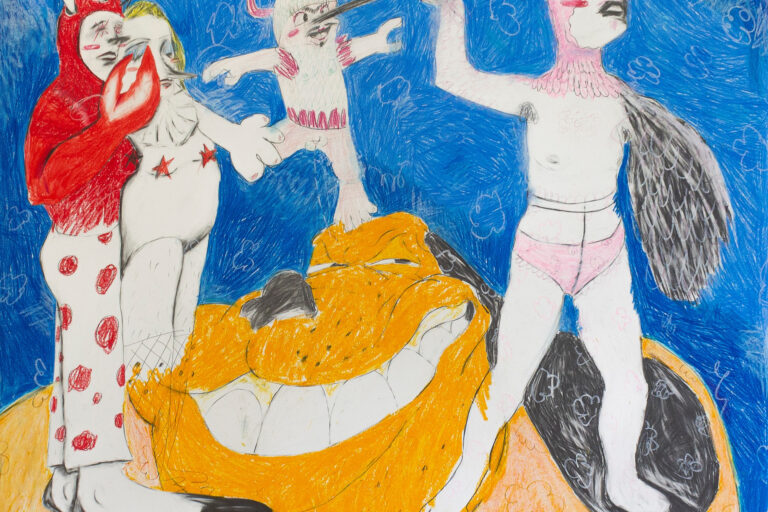 Il giudizio di Paride, 2022, tecnica mista su carta, 95x115cm