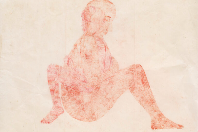 Marta Roberti, SHEGOTLOVE 1, pastelli ad olio su carta cinese, 53X62cm, 2018